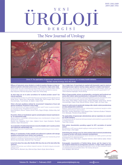 The New Journal of Urology Volume: 18 Issue: 1